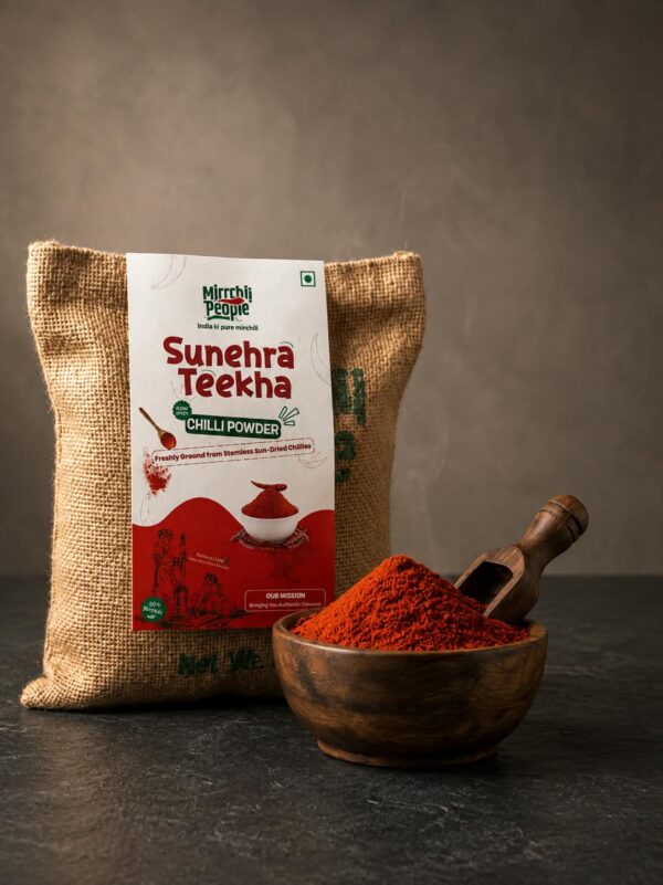 sunehra teekha -fresh chilli powder